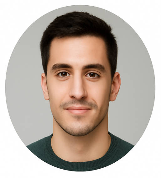 Testimonio de cliente verificado - retrato de cliente masculino