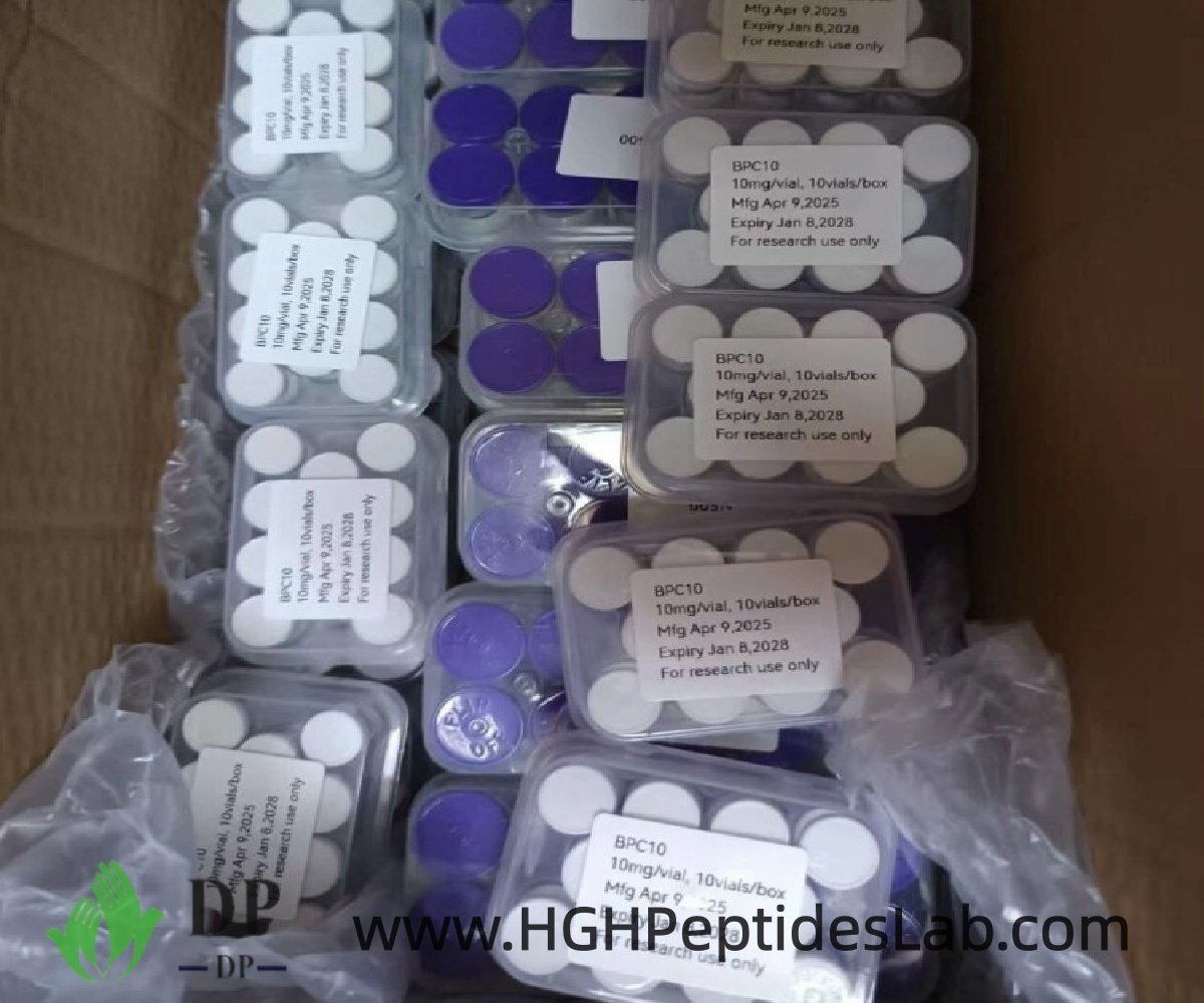 BPC157 order packed in a cardboard shipping box with padding