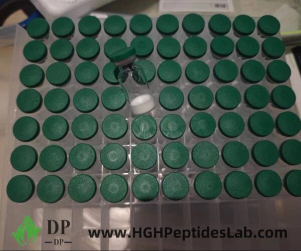 BPC 157 10 mg vials on production tray – HGH Peptides Lab