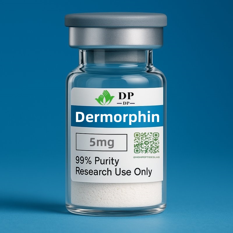 Dermorphin peptide 5mg – lyophilized powder vial