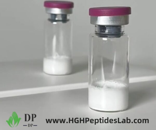 Epithalon peptide powder close-up – lyophilized