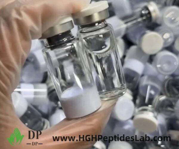 GHK-Cu peptide vial, lyophilized powder, production batch