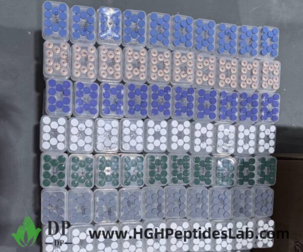 GHRP-2 vials with mixed caps in inner carton
