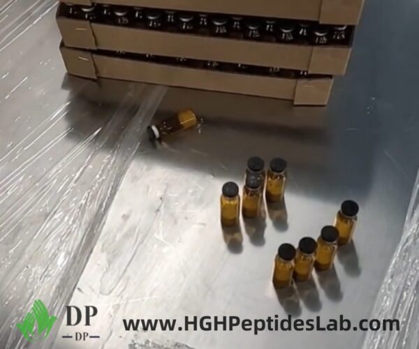 Gonadorelin peptide vial — lyophilized powder close-up