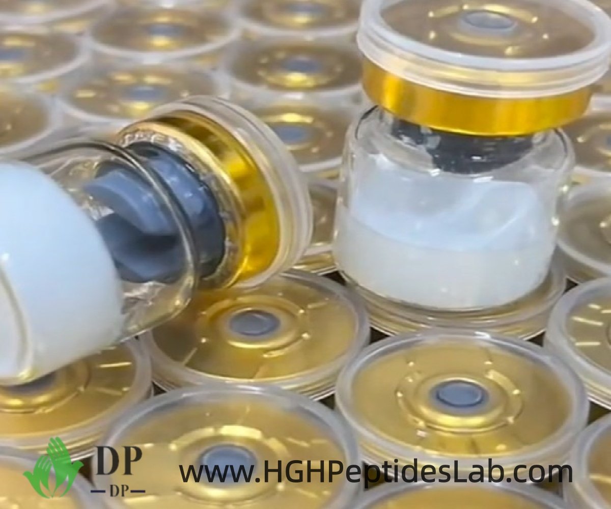 HGH Frag176-191 vials arranged in a transparent storage box