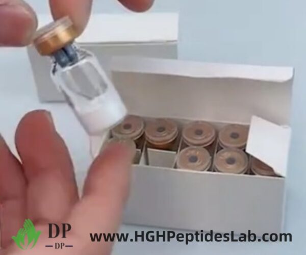 HGH Frag 176-191 peptide vial, lyophilized powder, batch shot