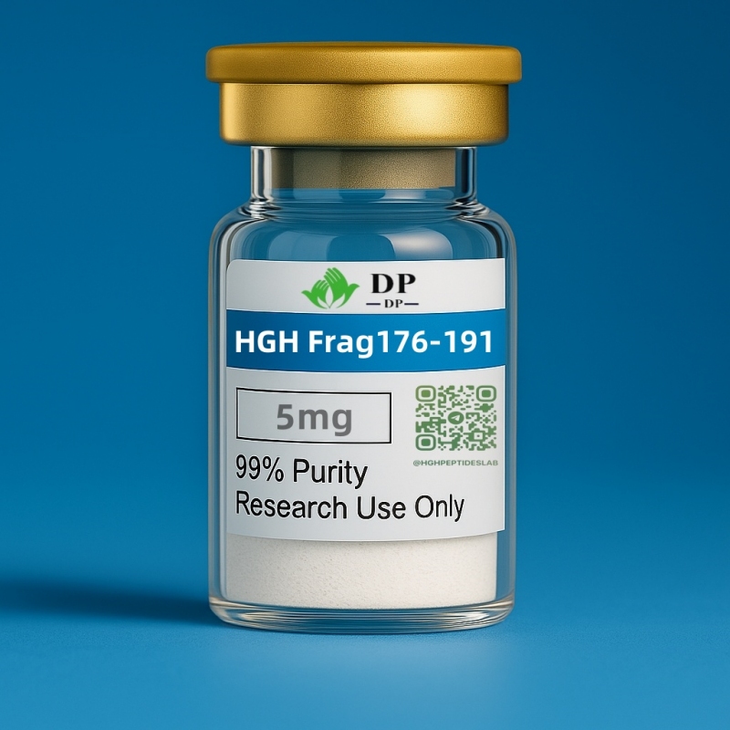 HGH Frag 176-191 peptide vial 5mg – lyophilized research peptide