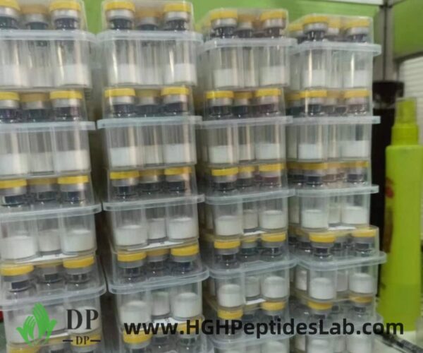 IGF-1 DES vial close-up – white powder