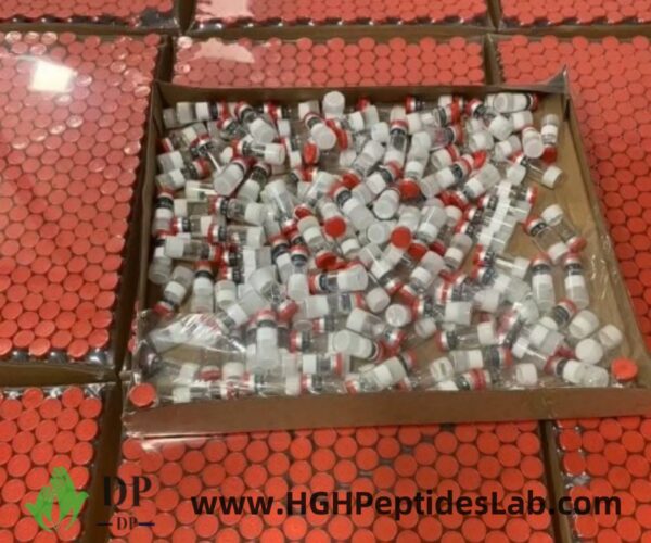 IGF-1 LR3 vials — bulk trays in warehouse