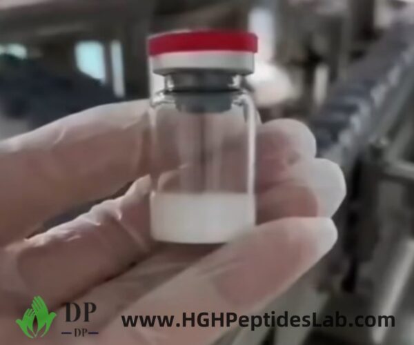 IGF-1 LR3 vial — lyophilized powder close-up