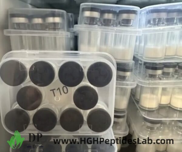 Tesamorelin peptide vials — protective packing for shipment