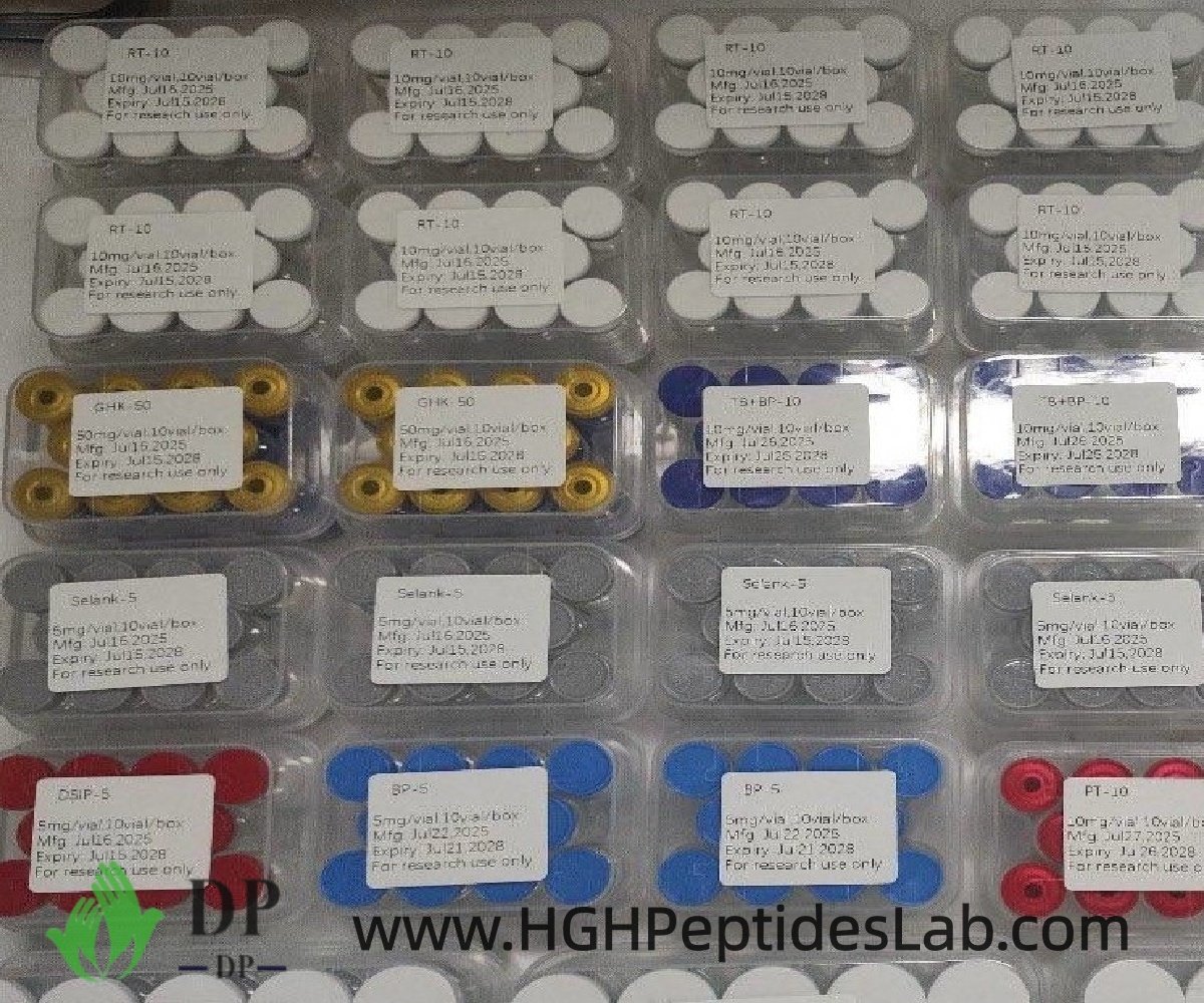 BPC157-5mg Plus TB500-5mg vial displayed together with other peptide vials