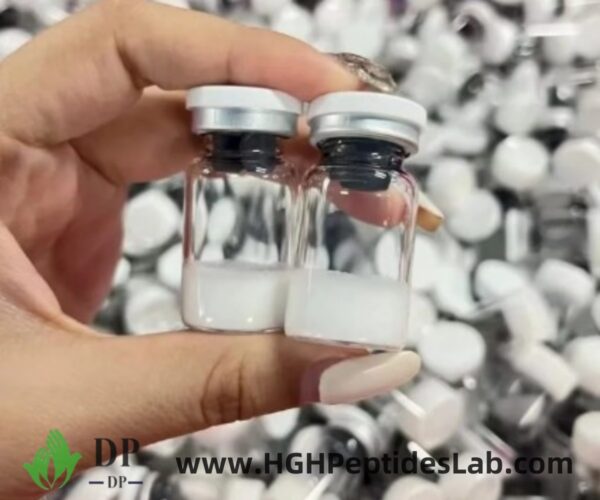 SS-31 (Elamipretide) vial close-up — label & lyophilized powder