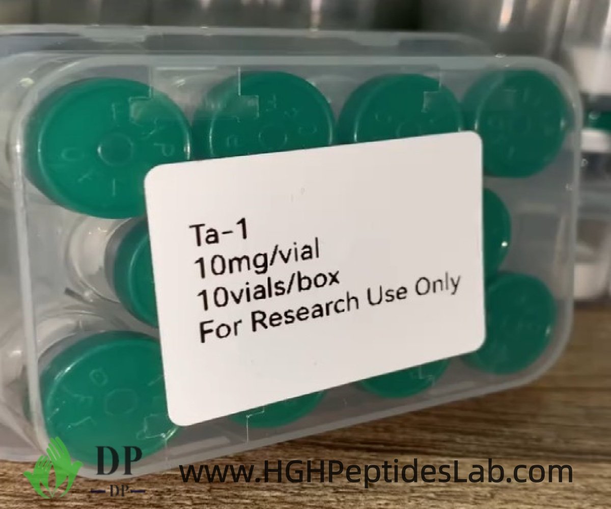 Thymosin Alpha-1 clear box with external product label close up